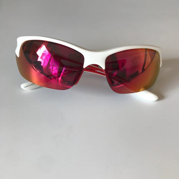 Bolle Bolt S Sunglasses 12204 in matte white with red accent - pre-owned main image 12
